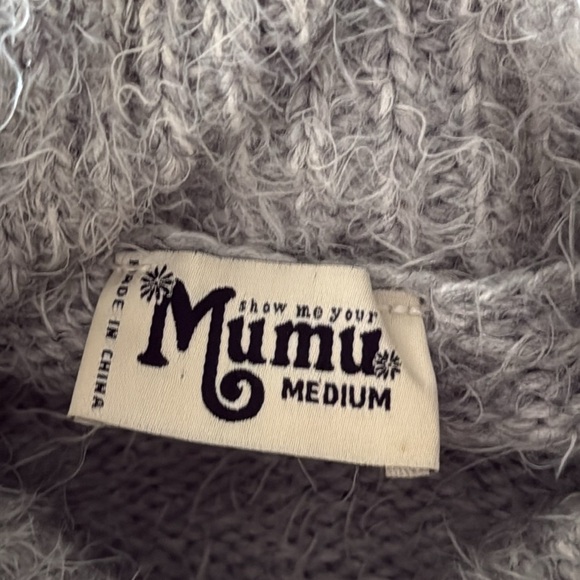 Show Me Your MuMu Fatima turtleneck sweater medium cozy eyelash knit boho chic - Picture 10 of 11